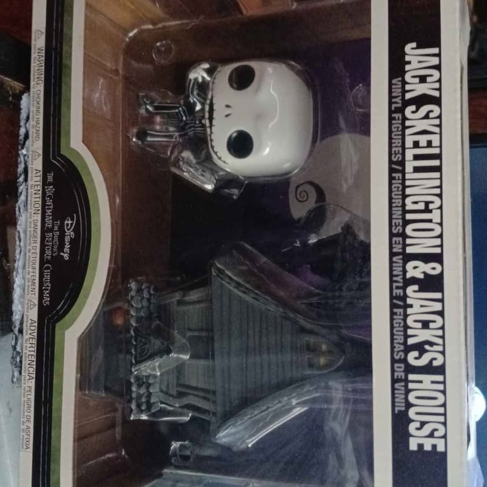 Disney Jack Skellington and House Vinyl Set - Black and White